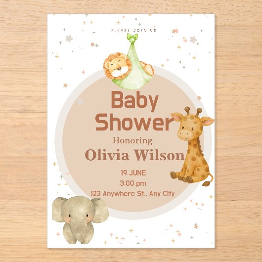 invitation アクリル招待状 (正面)