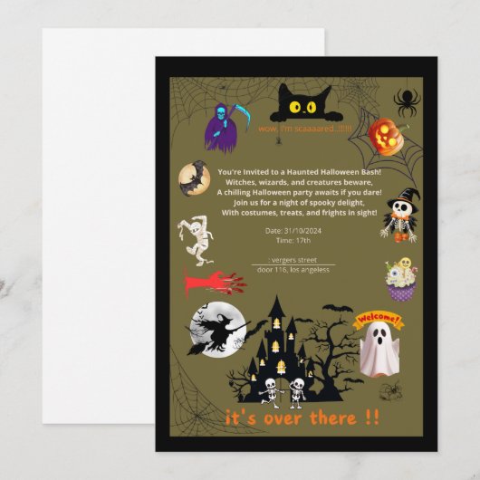 Invitation 招待状 (正面/裏面)