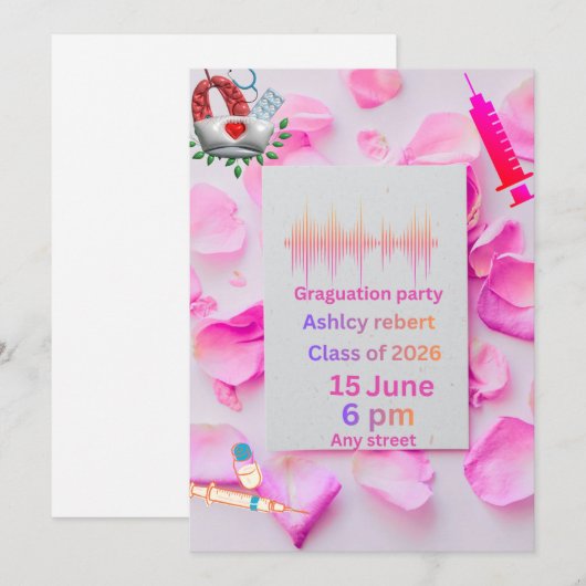 Invitation 招待状 (正面/裏面)