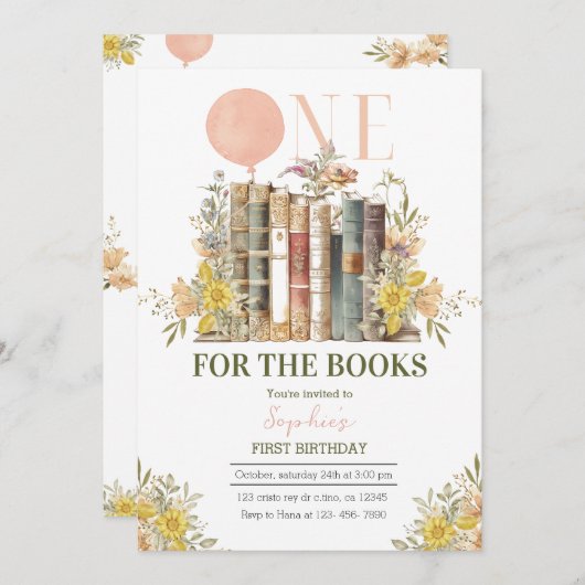 Invitation 招待状 (正面/裏面)