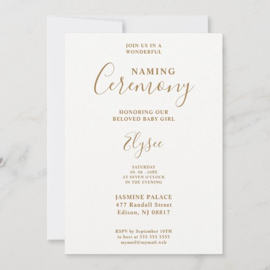 Invitation 招待状 (裏面)