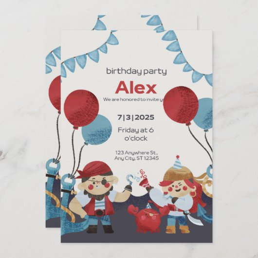 Invitation 招待状 (正面/裏面)