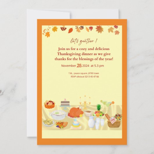 Invitation 招待状 (正面)