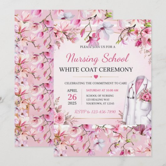 Invitation 招待状 (正面/裏面)