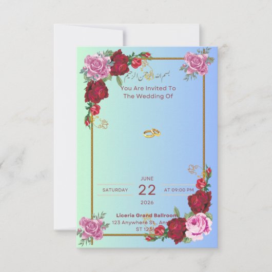 Invitation 招待状 (正面)