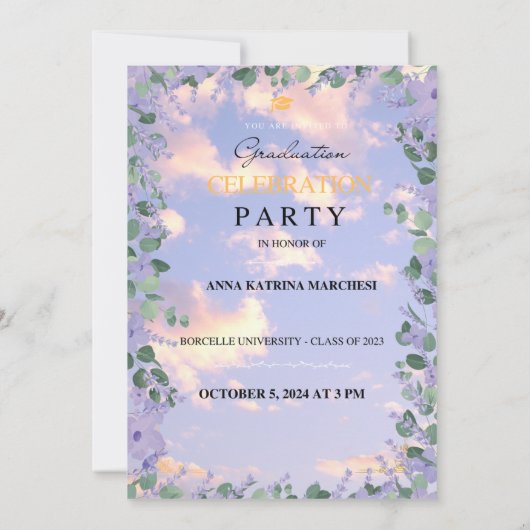 Invitation 招待状 (裏面)