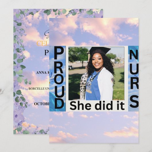 Invitation 招待状 (正面/裏面)