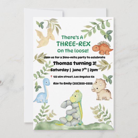 Invitation 招待状 (正面)