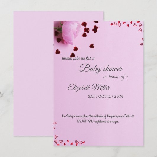 Invitation 招待状 (正面/裏面)