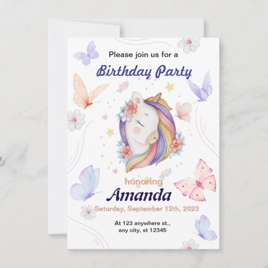 Invitation 招待状 (正面)