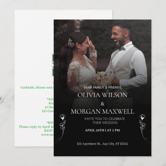 Invitation 招待状 (正面/裏面)