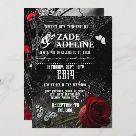 Invitation 招待状 (正面/裏面)