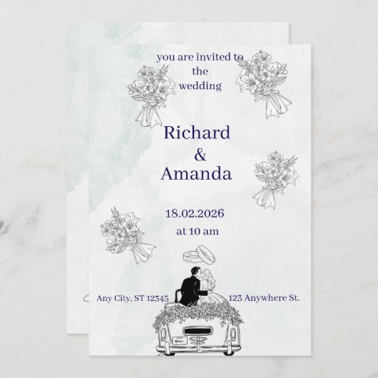 invitation 招待状 (正面/裏面)