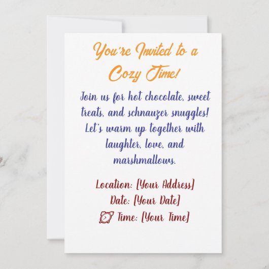 Invitation 招待状 (裏面)