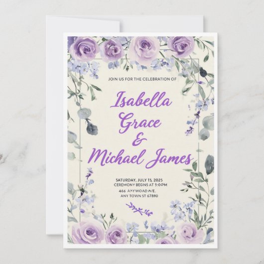 Invitation 招待状 (正面)