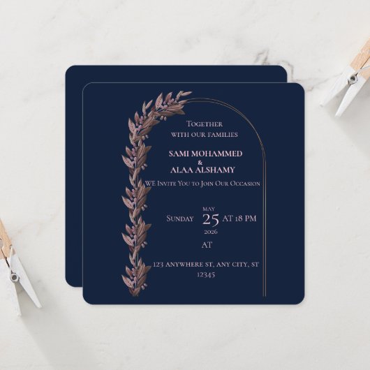 Invitation 招待状 (正面/裏面インサイチュ)