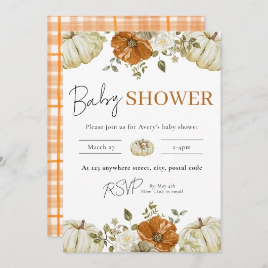 Invitation 招待状 (正面/裏面)