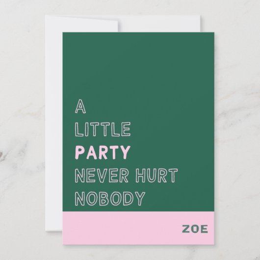 Invitation 招待状 (正面)