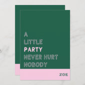 Invitation 招待状 (正面/裏面)