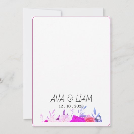 Invitation 招待状 (裏面)