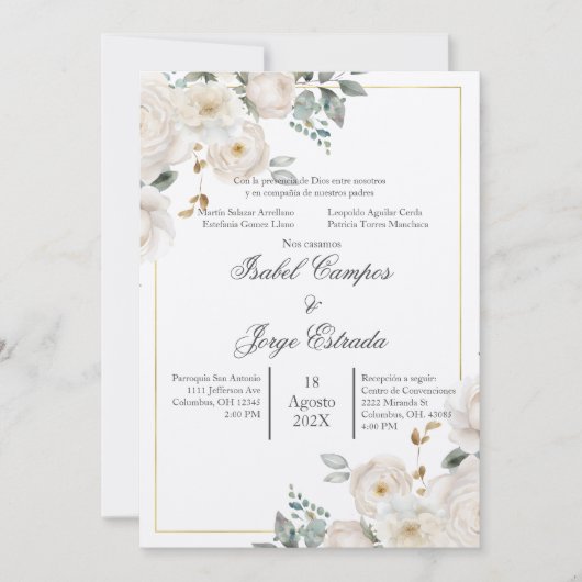 Invitation 招待状 (正面)