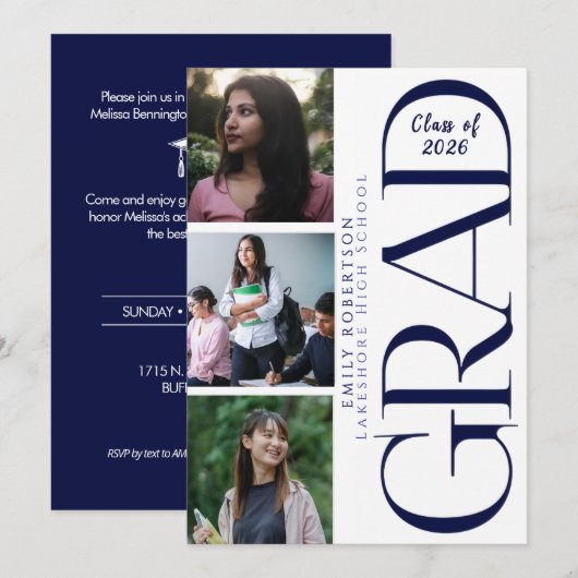 Invitation 招待状 (正面/裏面)