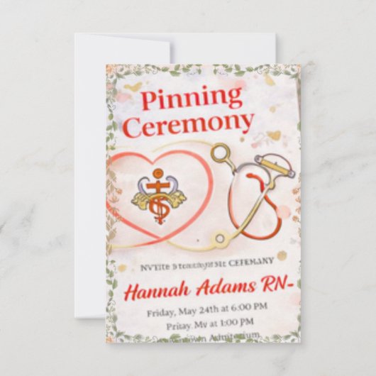 Invitation 招待状 (裏面)