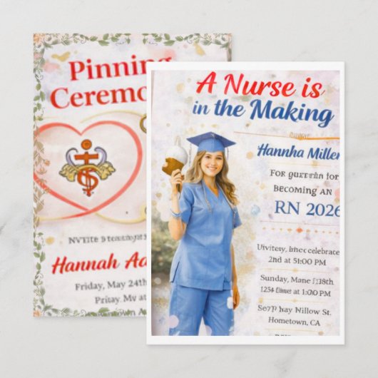 Invitation 招待状 (正面/裏面)