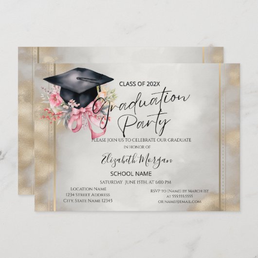 Invitation 招待状 (正面/裏面)