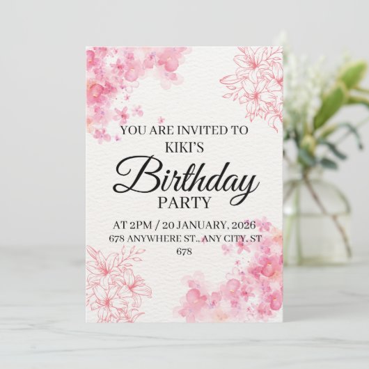 Invitation 招待状 (スタンド正面)