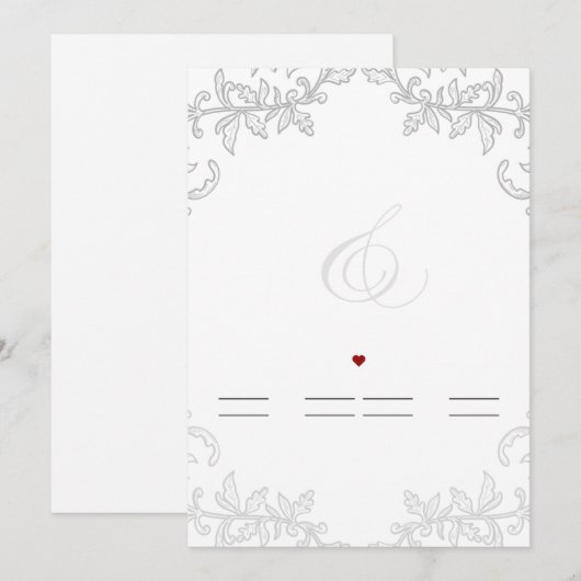 Invitation 招待状 (正面/裏面)