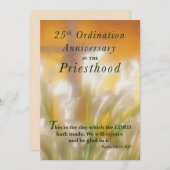 Invitation 25th Ordination Anniversary Priesthood 招待状 (正面/裏面)