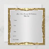 Invitation 50th Anniversary Wedding Party Gold 2 招待状 (裏面)