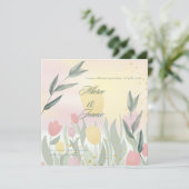 Invitation A Delicate Tulip Wedding Celebration 招待状 (スタンド正面)