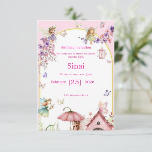 Invitation: A special children's birthday invitati 招待状 (スタンド正面)