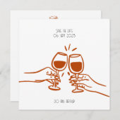 Invitation à trinquer - anniversaire (正面/裏面)