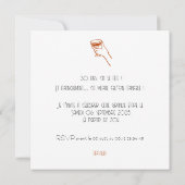 Invitation à trinquer - anniversaire (裏面)