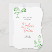 Invitation anniversaire Dolce Vita 招待状 (正面)