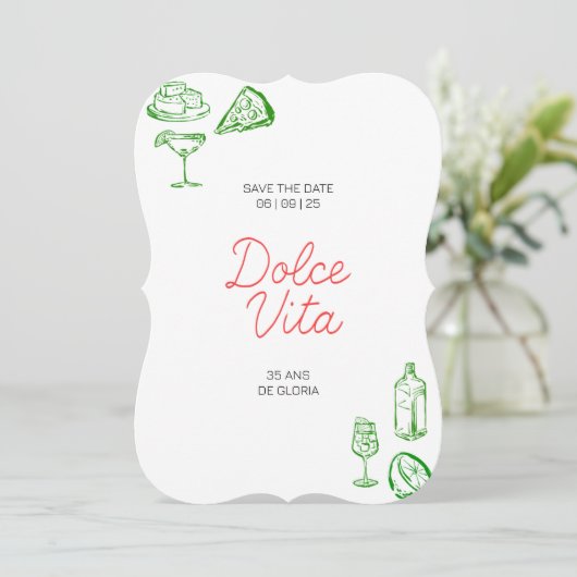 Invitation anniversaire Dolce Vita 招待状 (スタンド正面)