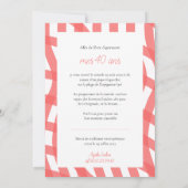 Invitation anniversaire Pique Nique 招待状 (裏面)