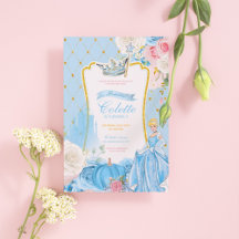 Invitation anniversaire princesse cendrillon