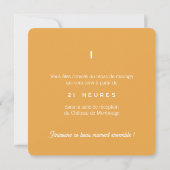 Invitation au repas de mariage Colorus 招待状 (裏面)
