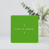 Invitation au repas de mariage - Colorus Vert (スタンド正面)