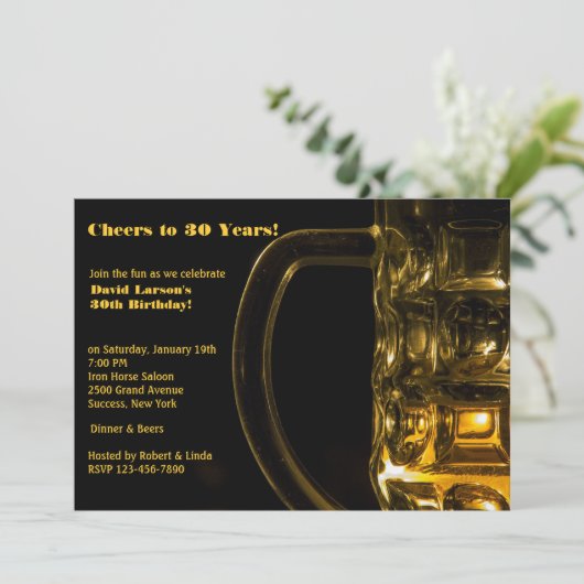 Invitation avec Mug à Bière 招待状 (スタンド正面)