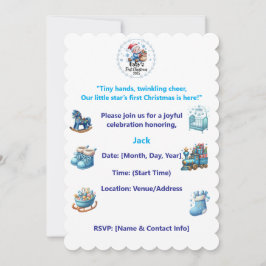 Invitation-Baby’s First Christmas Party Invitation 招待状