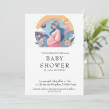 Invitation baby shower en français