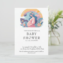 Invitation baby shower en français 招待状