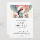 Invitation baby shower en français 招待状 (正面/裏面)