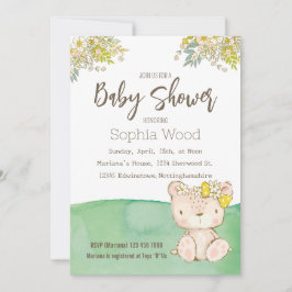 Invitation Baby Shower Little Bear 招待状