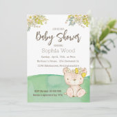 Invitation Baby Shower Little Bear 招待状 (スタンド正面)